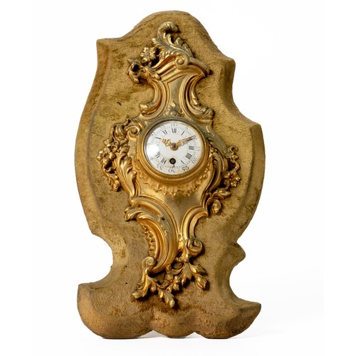 7 - A GILT MANTEL CLOCK