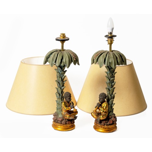 521 - A PAIR OF TABLE LAMPS, MODERN