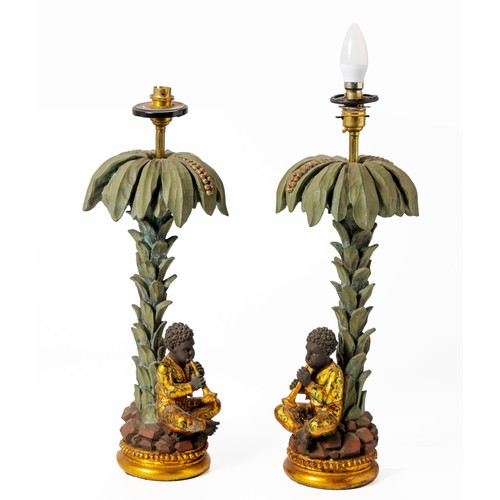 521 - A PAIR OF TABLE LAMPS, MODERN