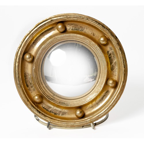 537 - A REGENCY-STYLE CONVEX MIRROR