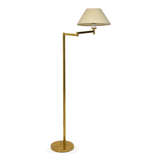 76 - A BRASS STANDARD LAMP