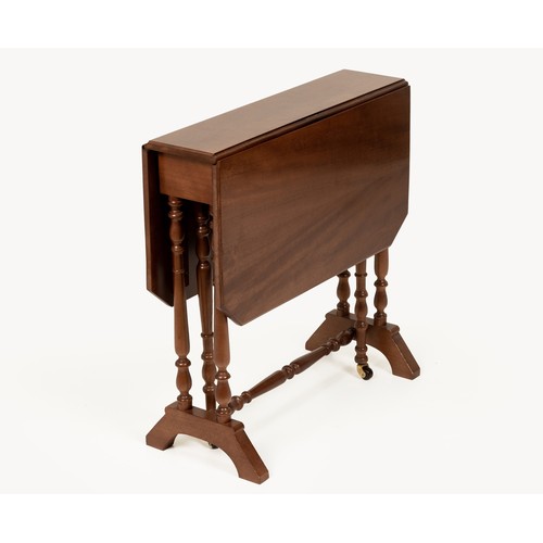 80 - A MAHOGANY SUTHERLAND TABLE, MODERN