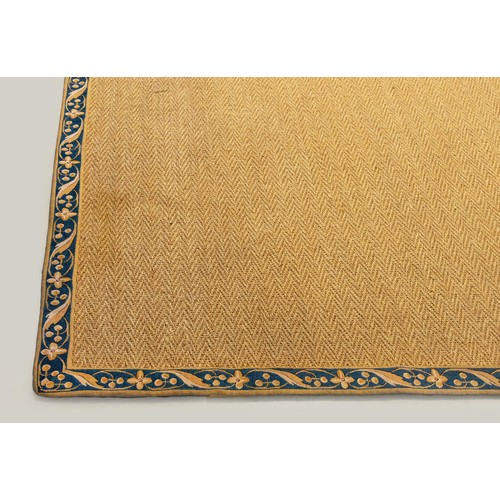 1 - A LARGE SISAL RUG