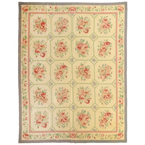 2 - AN AUBUSSON STYLE RUG, MODERN