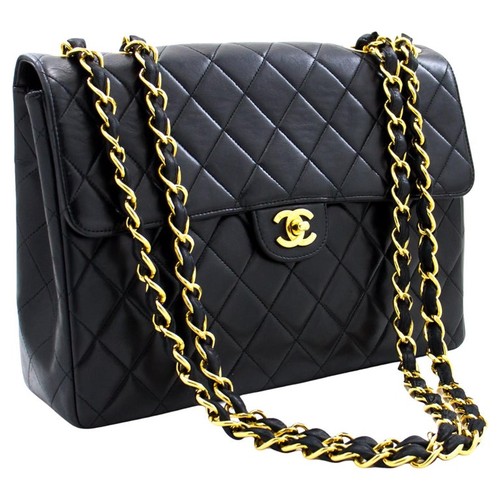 306 - A CHANEL CLASSIC JUMBO XL DOUBLE FLAP