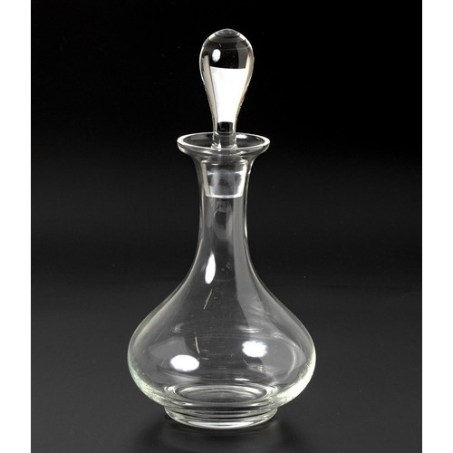 398 - A VILLEROY AND BOCH CLEAR GLASS DECANTER