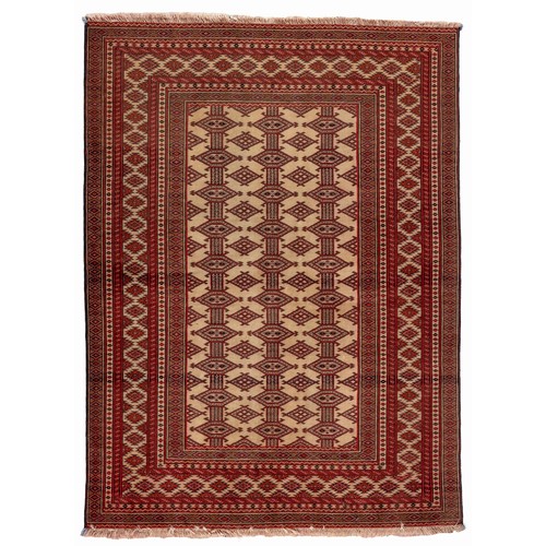 77 - A TURKOMAN RUG 147 by 105cm