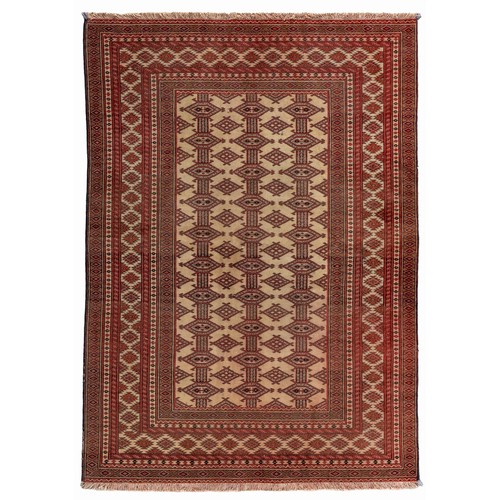 76 - A TURKOMAN RUG 152 by 106cm