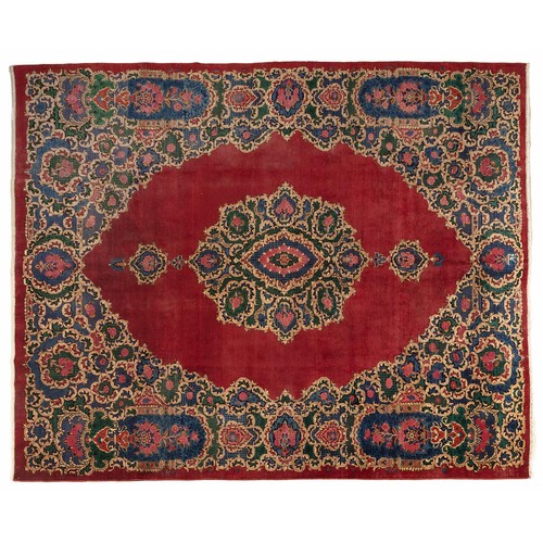 307 - AN ANTIQUE KIRMAN 360 by 302cm