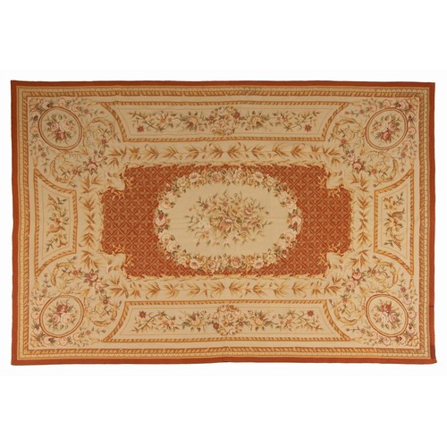 325 - A NEEDLE POINT RUG 295 by 196cm