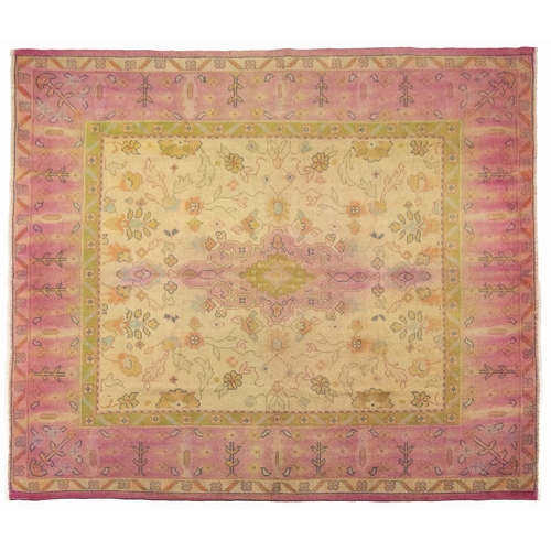 121 - A TURKISH VINTAGE RUG 293 by 254cm