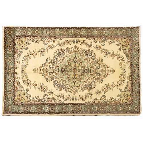 123 - A TURKISH VINTAGE RUG 296 by 195cm