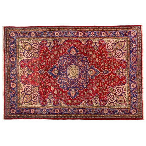 128 - A TURKISH VINTAGE RUG 307 by 217cm