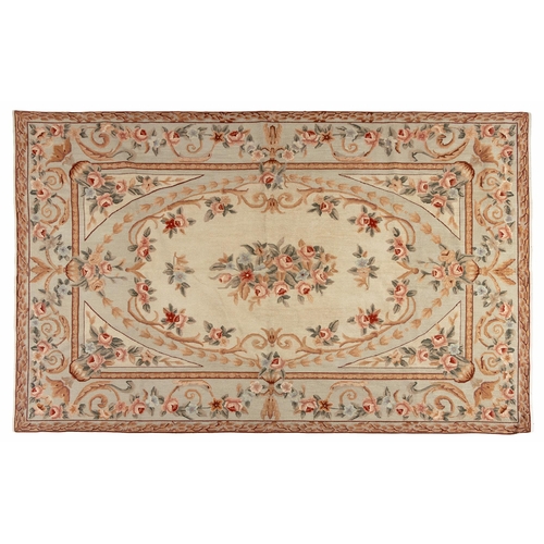 216 - A NEEDLE POINT RUG 270 by 168cm