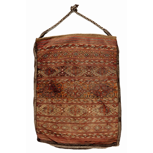 217 - AN ANTIQUE KURDISH BAG 119 by 93cm