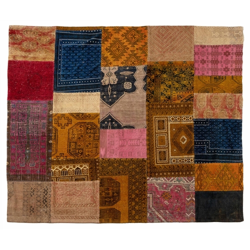 283 - A PATCH WORK RUG 246 by 212cm