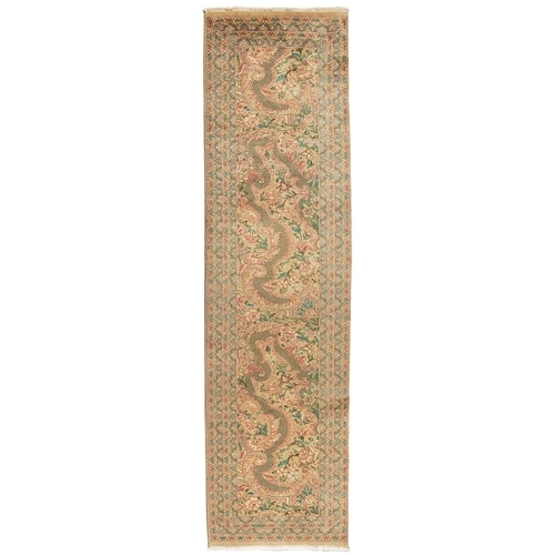 141 - A FINE SAROUCK RUNNER 297 by 77cm