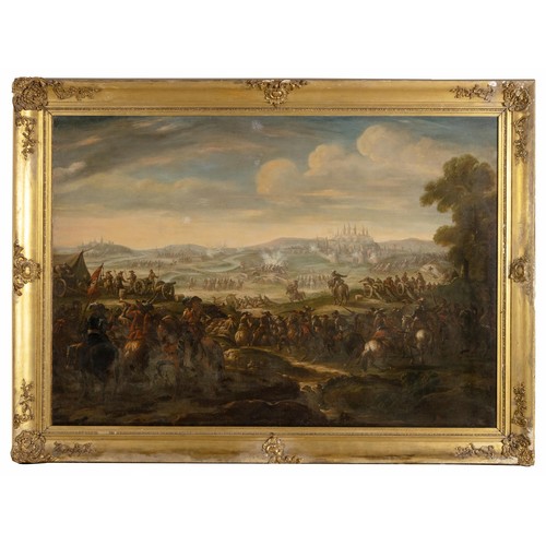 354 - Attributed to Francesco Simonini (Italian 1686 - 1766)THE BATTLE OF PETROVARADIN, two in the lot... 