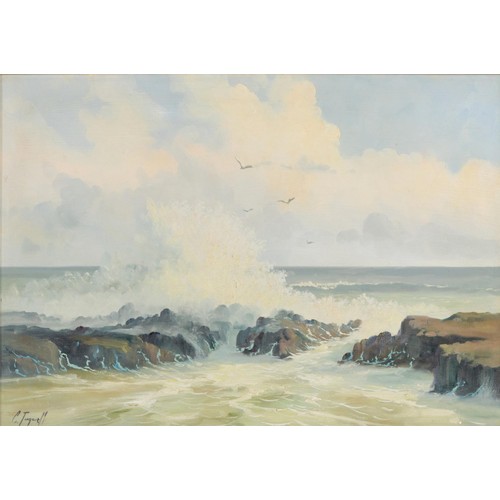 456 - Christopher Tugwell (South African 1938 - 2021) BREAKING WAVES