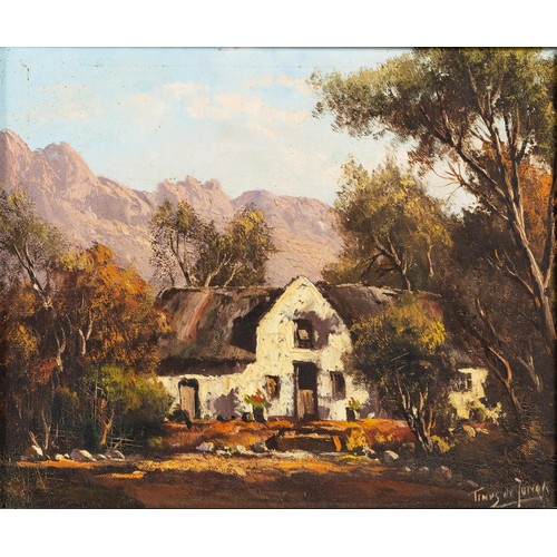 353 - Tinus de Jongh (South African 1885 - 1942) CAPE FARMHOUSE