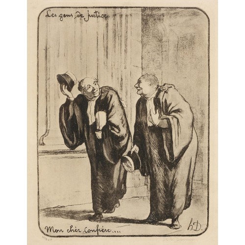 477 - Honoré-Victorin Daumier (Franc 1808 - 1879) LE GENS DE JUSTICE, four in the lot