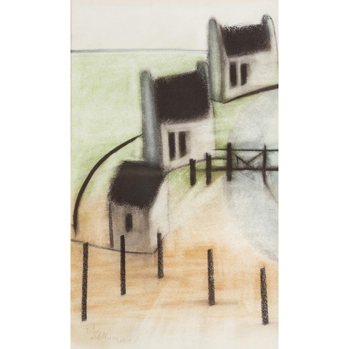 438 - Pieter van der Westhuizen (South African 1931 - 2008) THREE WHITE HOUSES