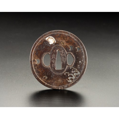 616 - A JAPANESE TSUBA, BY SETSUAI, EDO PERIOD, 1603 - 1868