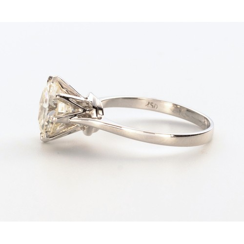 853 - A DIAMOND SOLITAIRE RING, 2.284CTS