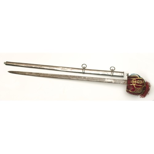 140 - SCOTTISH BASKET HILT BROADSWORD