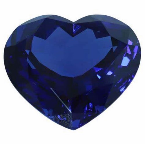 820 - A CERTIFIED HEART-SHAPED TANZANITE, 7.545 CARATS