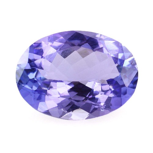 823 - A CERTIFIED OVAL-CUT TANZANITE, 1.854 CARATS