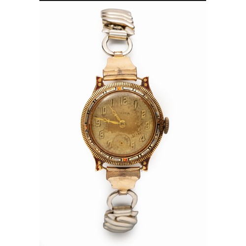 950 - AN 18CT GOLD WRISTWATCH, CYMA