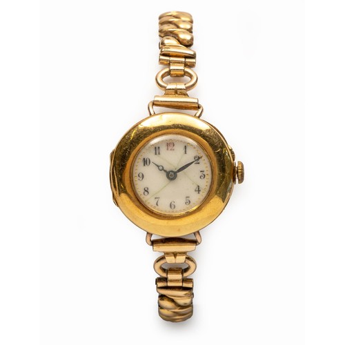 961 - A 0.755 STANDARD GOLD WRISTWATCH