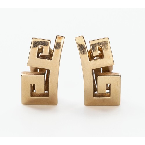 871 - A PAIR OF 14CT GOLD EARRINGS