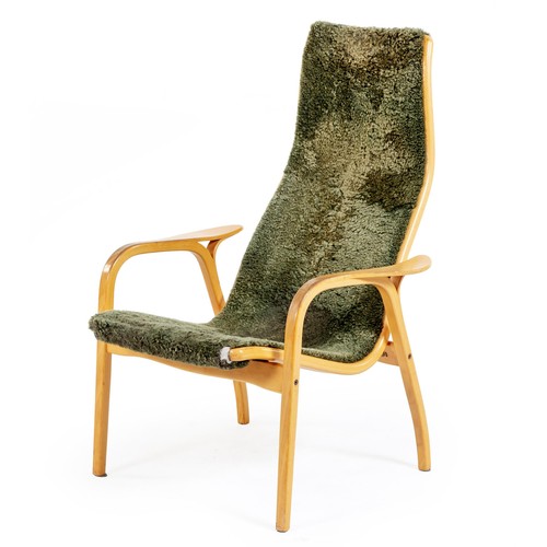 345 - A LAMINO ARMCHAIR DESIGNED IN 1956 BY YNGVE EKSTROM FOR SWEDESE