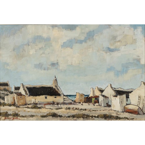 393 - David Botha (South African 1921 - 1995) FISHERMEN'S COTTAGES