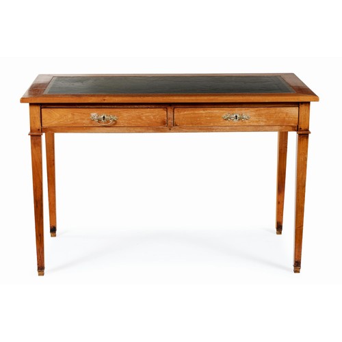 164 - A GEORGE III STYLE DEAL WRITING TABLE