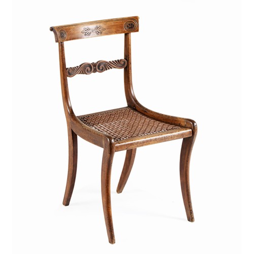 181 - A WILLIAM IV STYLE SIDE CHAIR