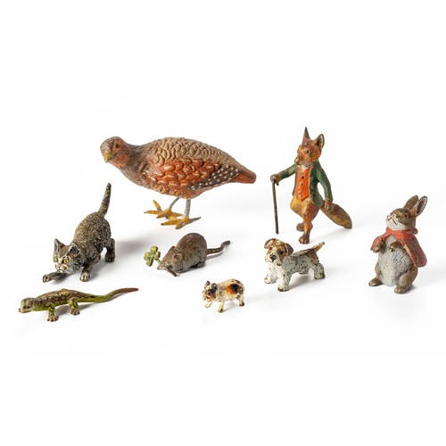 576 - A COLLECTION OF ASSORTED AUSTRIAN COLD-PAINTED ANIMAL MINIATURES