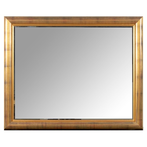 219 - A GILT MIRROR, MODERN