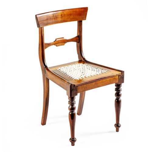 231 - A CAPE STINKWOOD CHAIR, 19TH CENTURY