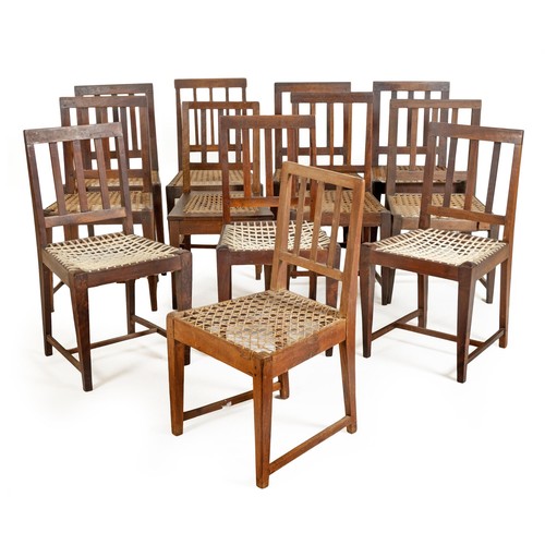 236 - A HARLEQUIN SET OF TWELVE CAPE STINKWOOD CHAIRS, 19TH CENTURY