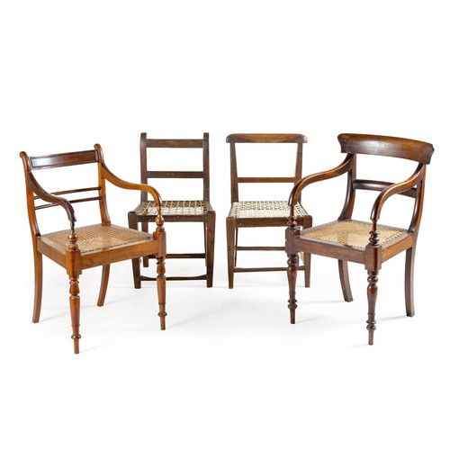 243 - FOUR CAPE CHAIRS, 19TH CENTURY