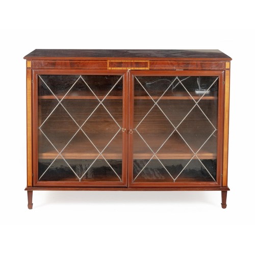 266 - A MAHOGANY SIDE CABINET, MODERN