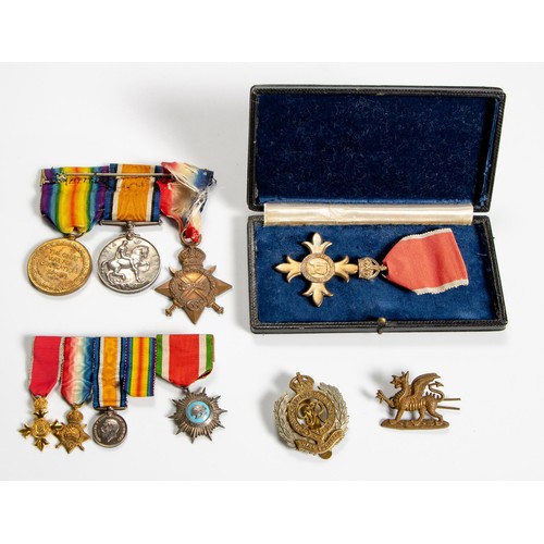 52 - A GROUP OF WORLD WAR ONE MEDALS