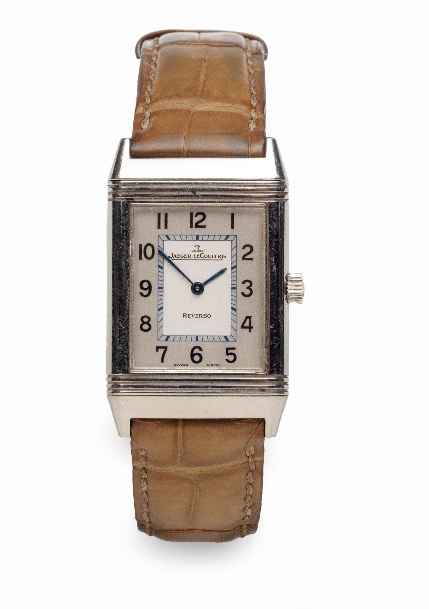 A STAINLESS STEEL WRISTWATCH JAEGER LECOULTRE REVERSO CLASSIQUE