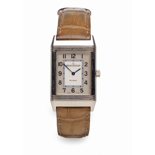 A STAINLESS STEEL WRISTWATCH JAEGER LECOULTRE REVERSO CLASSIQUE