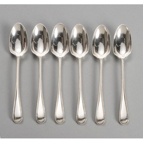 1007 - SIX VICTORIAN SILVER OLD ENGLISH PATTERN TEASPOONS, WILSON AND DAVIS, LONDON, 1879