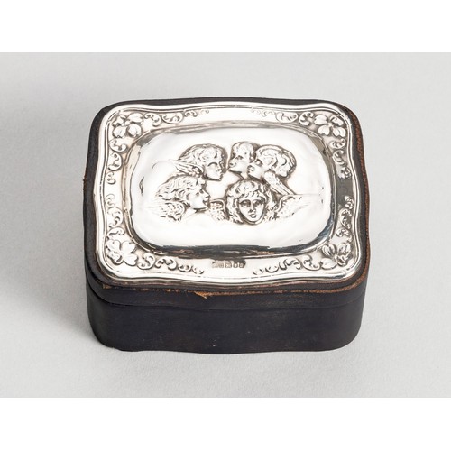 1072 - AN ELIZABETH II SILVER AND WOODEN DRESSING TABLE BOX, KEYFORD FRAMES LTD, LONDON, 1990