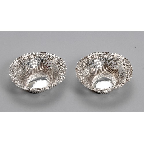 1015 - A PAIR OF VICTORIAN SILVER BON-BON DISHES, DEAKIN AND FRANCIS LTD, BIRMINGHAM, 1897